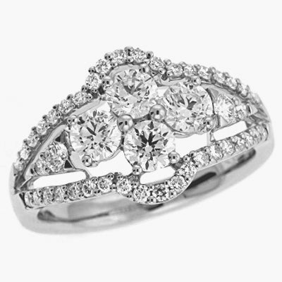 ELIE AZZI 1.34 ctw. WHITE GOLD DIAMOND RING D4034WG