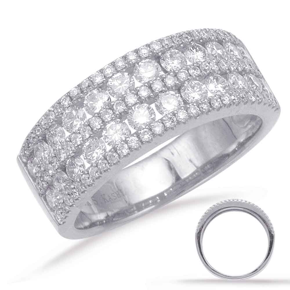 ELIE AZZI 1.25 ctw. WHITE GOLD DIAMOND BAND D4049WG