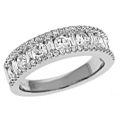ELIE AZZI 1.24 ctw. PLATINUM DIAMOND RING D4065-PL