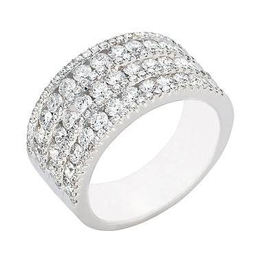 ELIE AZZI 1.95 ctw. WHITE GOLD DIAMOND BAND D4071WG