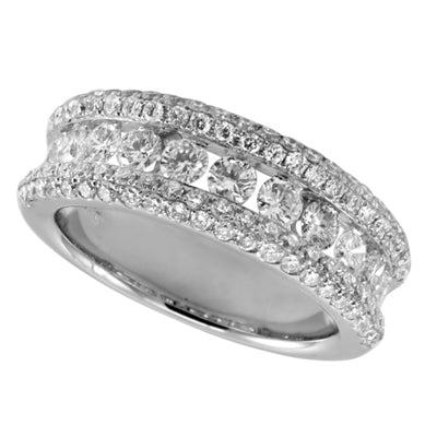 ELIE AZZI 1.64 ctw. WHITE GOLD PAVE BAND D4081WG