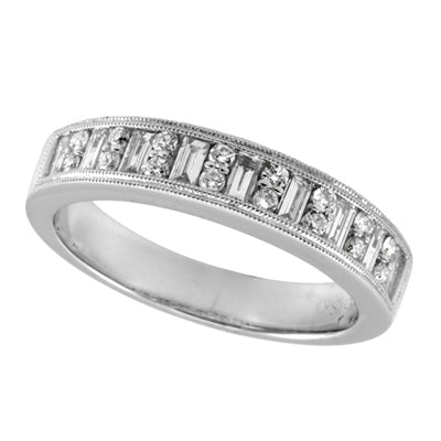 ELIE AZZI 0.57 ctw. WHITE GOLD DIAMOND BAND D4092WG