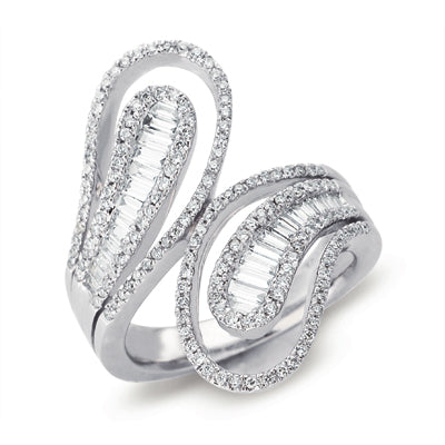 ELIE AZZI 1.28 ctw. WHITE GOLD DIAMOND FASHION RING D4099WG