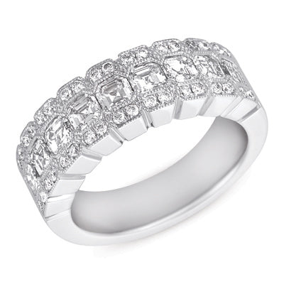 ELIE AZZI 1.65 ctw. PLATINUM DIAMOND BAND D4120-PL