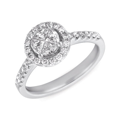 ELIE AZZI 0.40 ctw. WHITE GOLD DIAMOND RING D4122WG