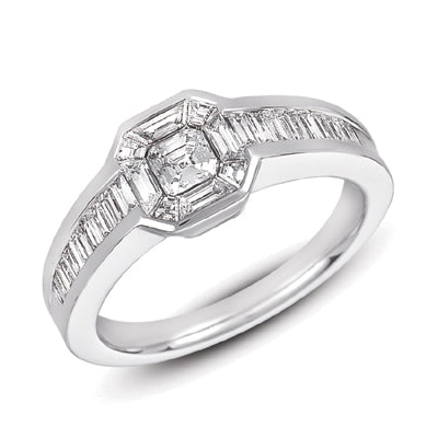 ELIE AZZI 0.96 ctw. WHITE GOLD DIAMOND FASHION RING D4135WG