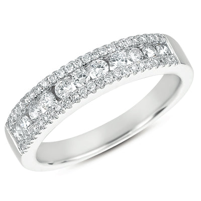 ELIE AZZI 0.48 ctw. WHITE GOLD DIAMOND BAND D4143WG