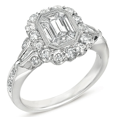 ELIE AZZI 1.22 ctw. WHITE GOLD DIAMOND RING D4148WG