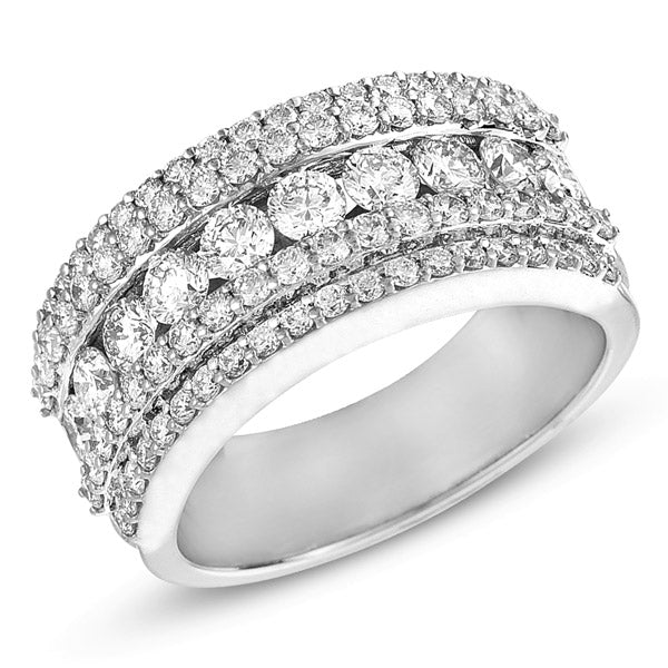 ELIE AZZI 1.68 ctw. WHITE GOLD DIAMOND BAND D4162WG