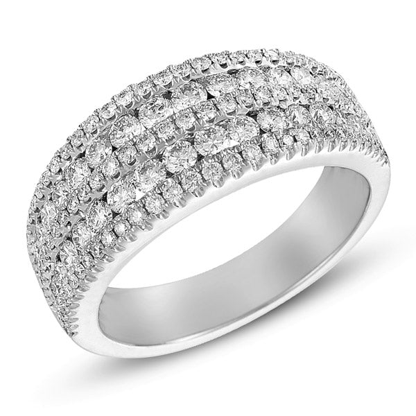 ELIE AZZI 1.26 ctw. PLATINUM DIAMOND BAND D4163-PL