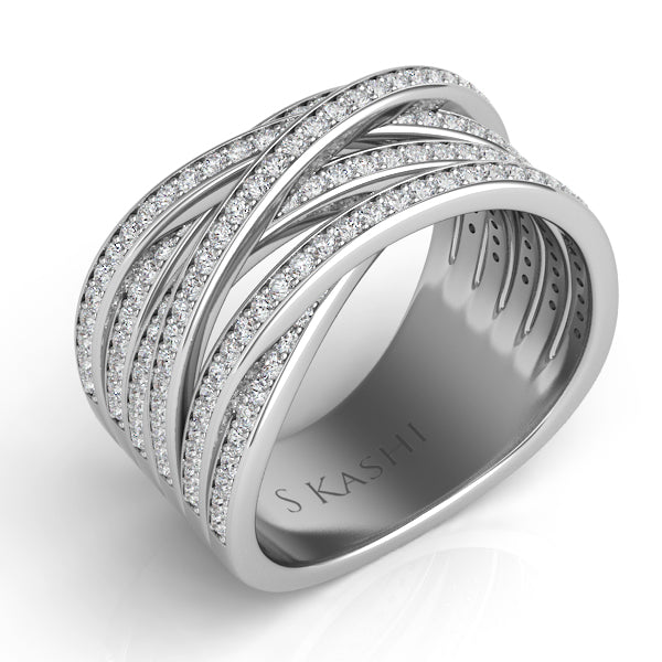 ELIE AZZI 1.25 ctw. WHITE GOLD DIAMOND FASHION RING D4167WG