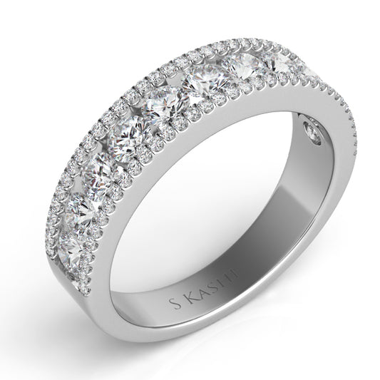 ELIE AZZI 1.18 ctw. WHITE GOLD DIAMOND BAND D4170WG