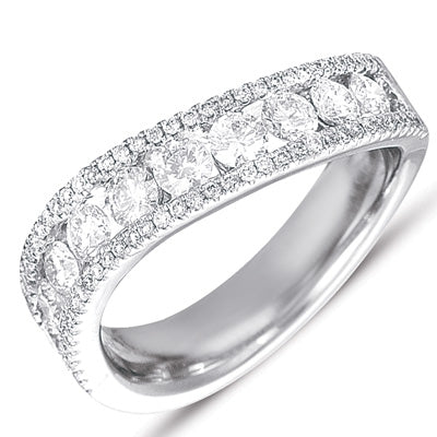 ELIE AZZI 1.18 ctw. WHITE GOLD PAVE DIAMOND RING D4172WG