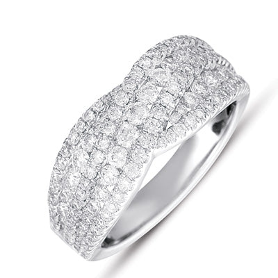 ELIE AZZI 1.21 ctw. WHITE GOLD PAVE DIAMOND RING D4173WG