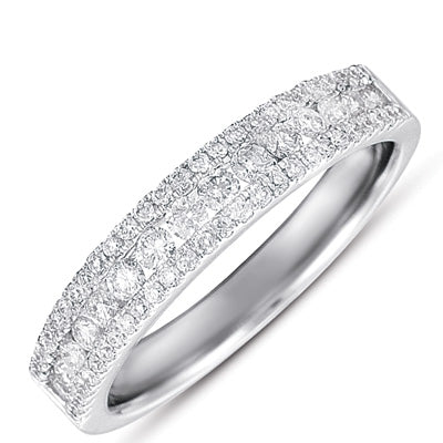 ELIE AZZI 0.52 ctw. WHITE GOLD PAVE DIAMOND RING D4174WG