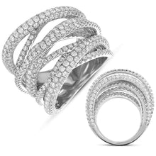 ELIE AZZI 6.61 ctw. WHITE GOLD PAVE BAND D4175WG