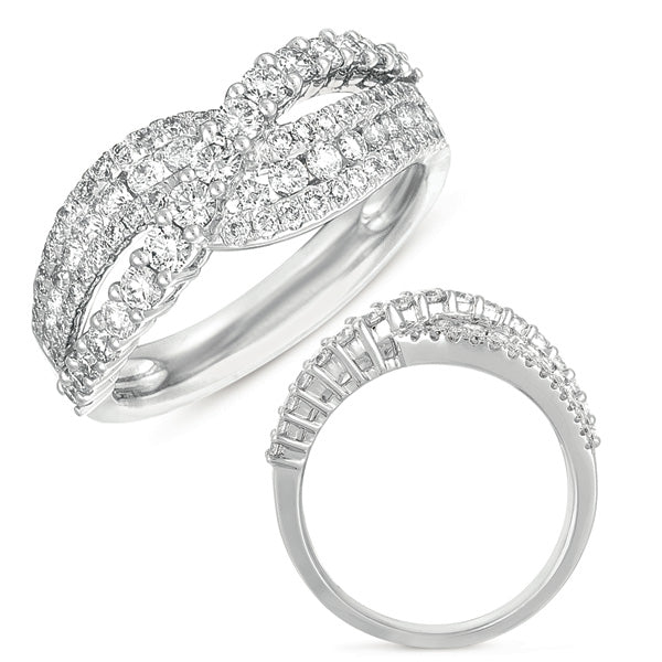 ELIE AZZI 0.99 ctw. WHITE GOLD DIAMOND RING D4189WG