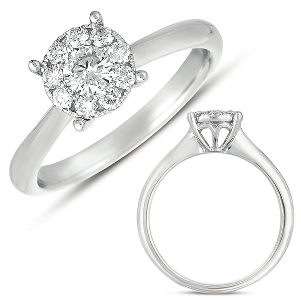ELIE AZZI 0.49 ctw. WHITE GOLD DIAMOND RING D4190WG