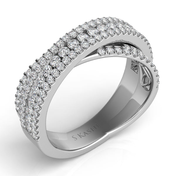 ELIE AZZI 1.28 ctw. WHITE GOLD DIAMOND FASHION RING D4209WG