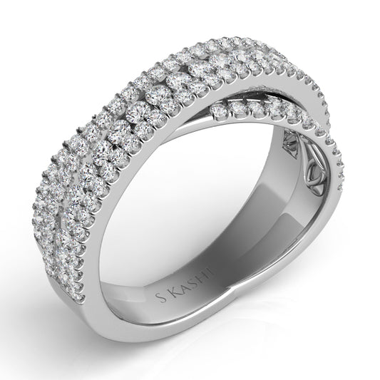 ELIE AZZI 1.28 ctw. WHITE GOLD DIAMOND FASHION RING D4209WG