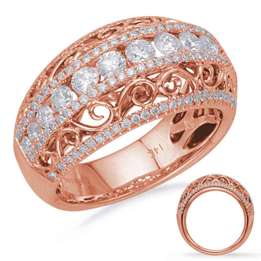 ELIE AZZI 1.19 ctw. ROSE GOLD DIAMOND FASHION RING D4226RG