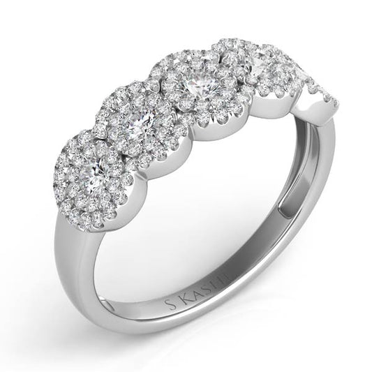 ELIE AZZI 0.66 ctw. PLATINUM DIAMOND FASHIN RING D4229-PL