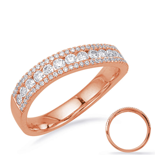 ELIE AZZI 0.58 ctw. ROSE GOLD DIAMOND RING D4234RG