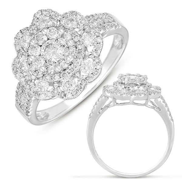 ELIE AZZI 1.11 ctw. WHITE GOLD FASHION RING D4242WG