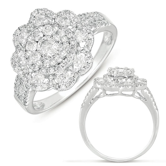 ELIE AZZI 1.11 ctw. WHITE GOLD FASHION RING D4242WG