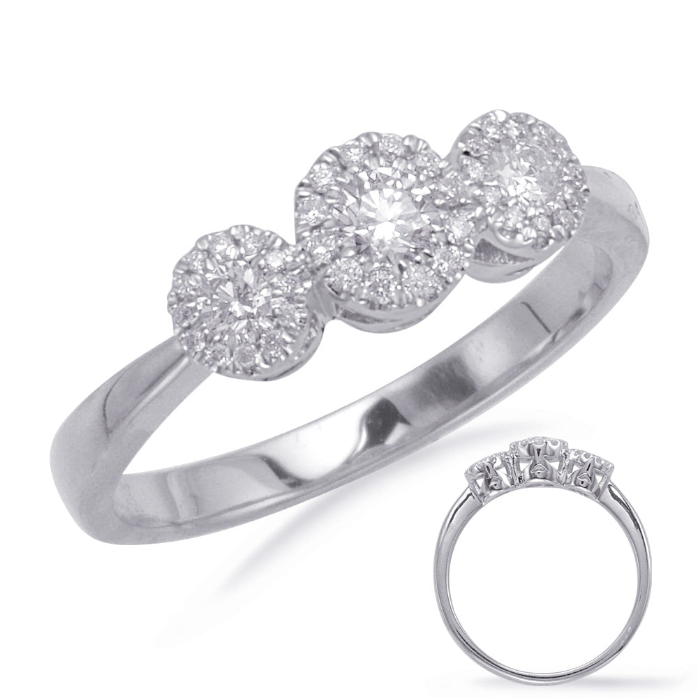 ELIE AZZI 0.36 ctw. WHITE GOLD DIAMOND FASHION RING D4243WG