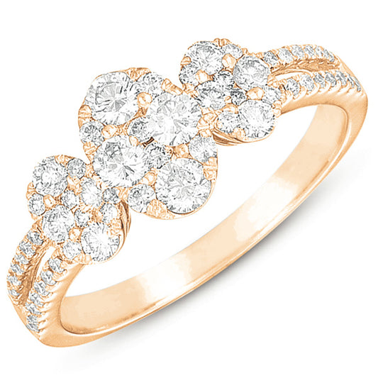 ELIE AZZI 0.61 ctw. ROSE GOLD FASHION RING D4247RG