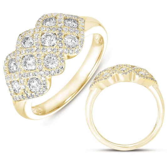 ELIE AZZI 1.00 ctw. YELLOW GOLD FASHION RING D4251YG
