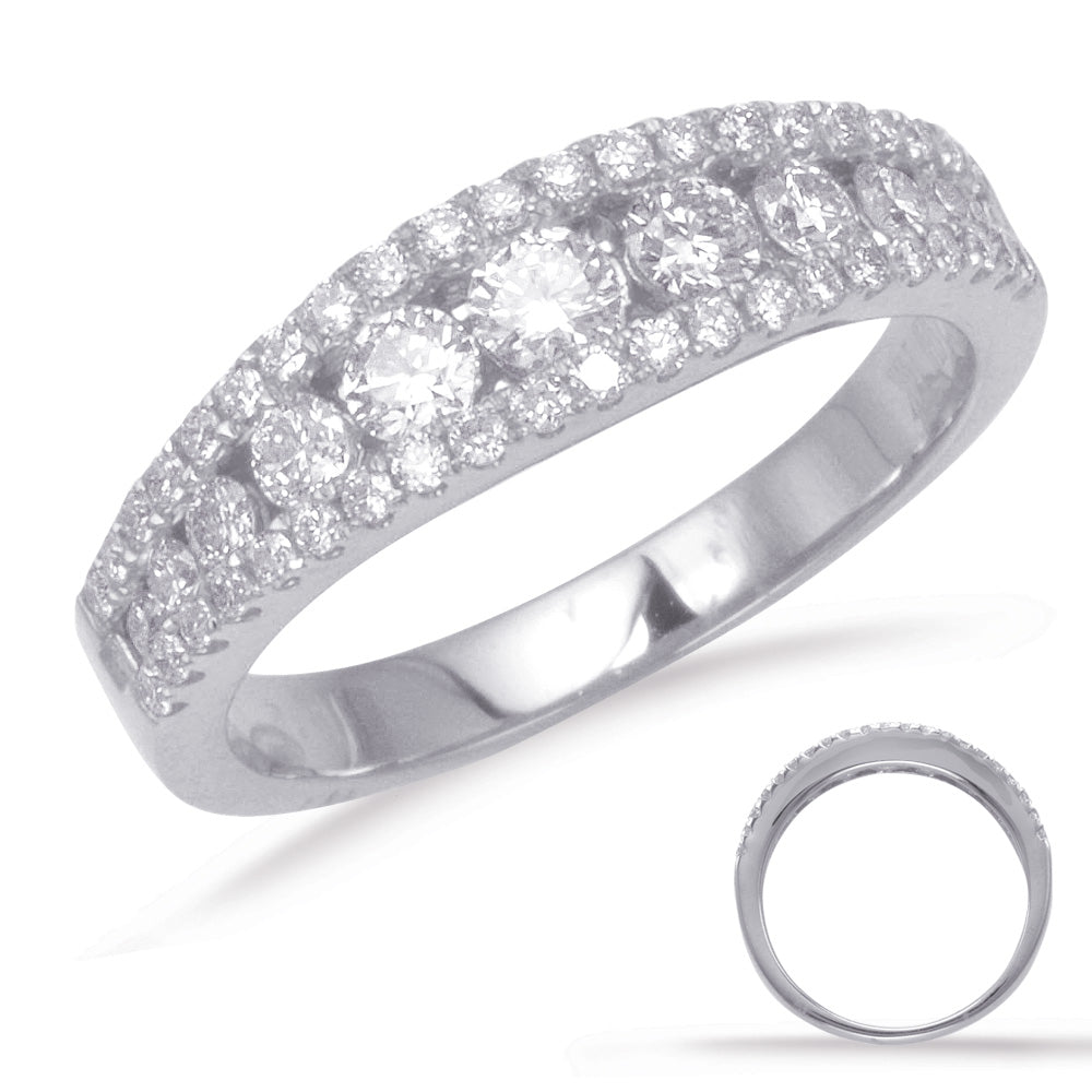 ELIE AZZI 0.78 ctw. WHITE GOLD WEDDING BAND D4253WG