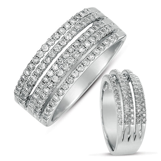 ELIE AZZI 0.66 ctw. WHITE GOLD MICRO PAVE BAND D4261WG