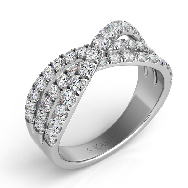 ELIE AZZI 1.03 ctw. WHITE GOLD DIAMOND FASHION RING D4262WG