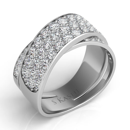 ELIE AZZI 1.66 ctw. PLATINUM DIAMOND FASHION RING D4271-PL