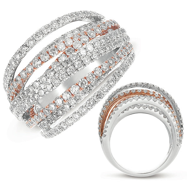 ELIE AZZI 3.08 ctw. WHITE & ROSE GOLD PAVE BAND D4279RW
