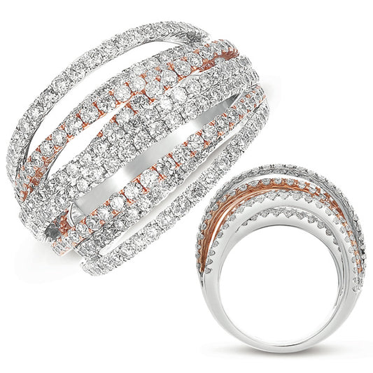 ELIE AZZI 3.08 ctw. WHITE & ROSE GOLD PAVE BAND D4279RW