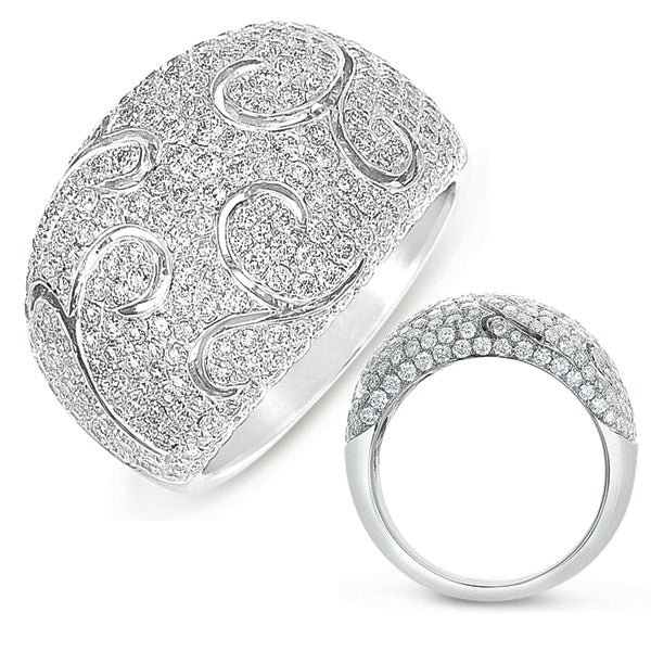 ELIE AZZI 1.92 ctw. PLATINUM DIAMOND PAVE RING D4280-PL