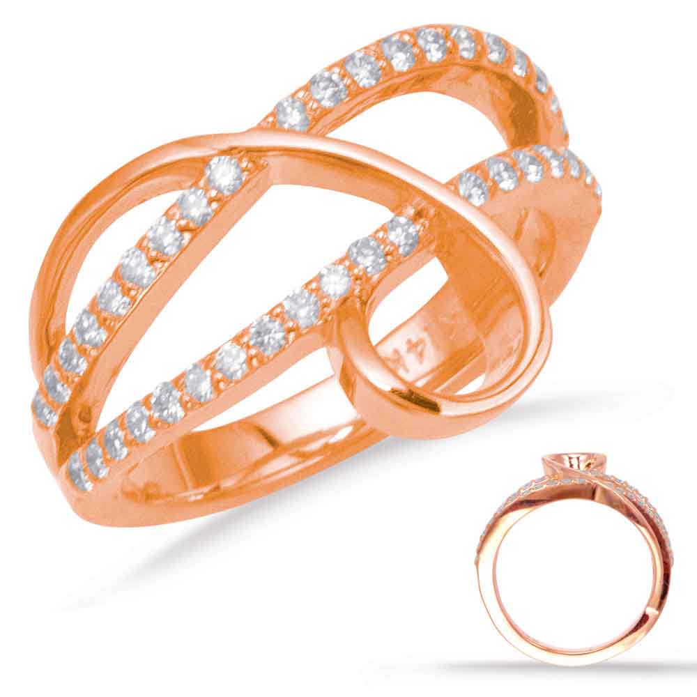 ELIE AZZI 0.48 ctw. ROSE GOLD FASHION RING D4290RG
