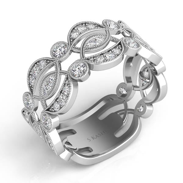 ELIE AZZI 0.68 ctw. WHITE GOLD DIAMOND FASHION RING D4292WG