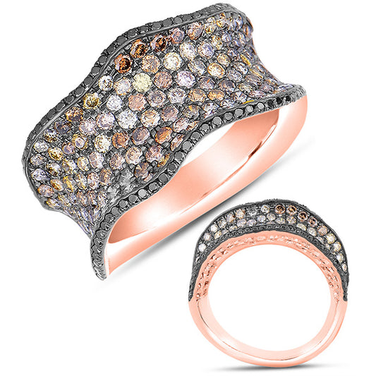 ELIE AZZI 2.08 ctw. ROSE GOLD FASHION RING D4299RG