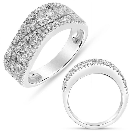 ELIE AZZI 1.10 ctw. WHITE GOLD FASHION DIAMOND RING D4324WG