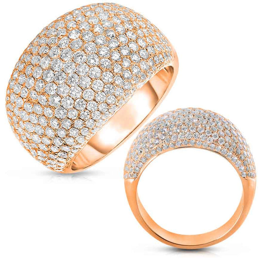ELIE AZZI 2.78 ctw. ROSE GOLD PAVE RING D4332RG