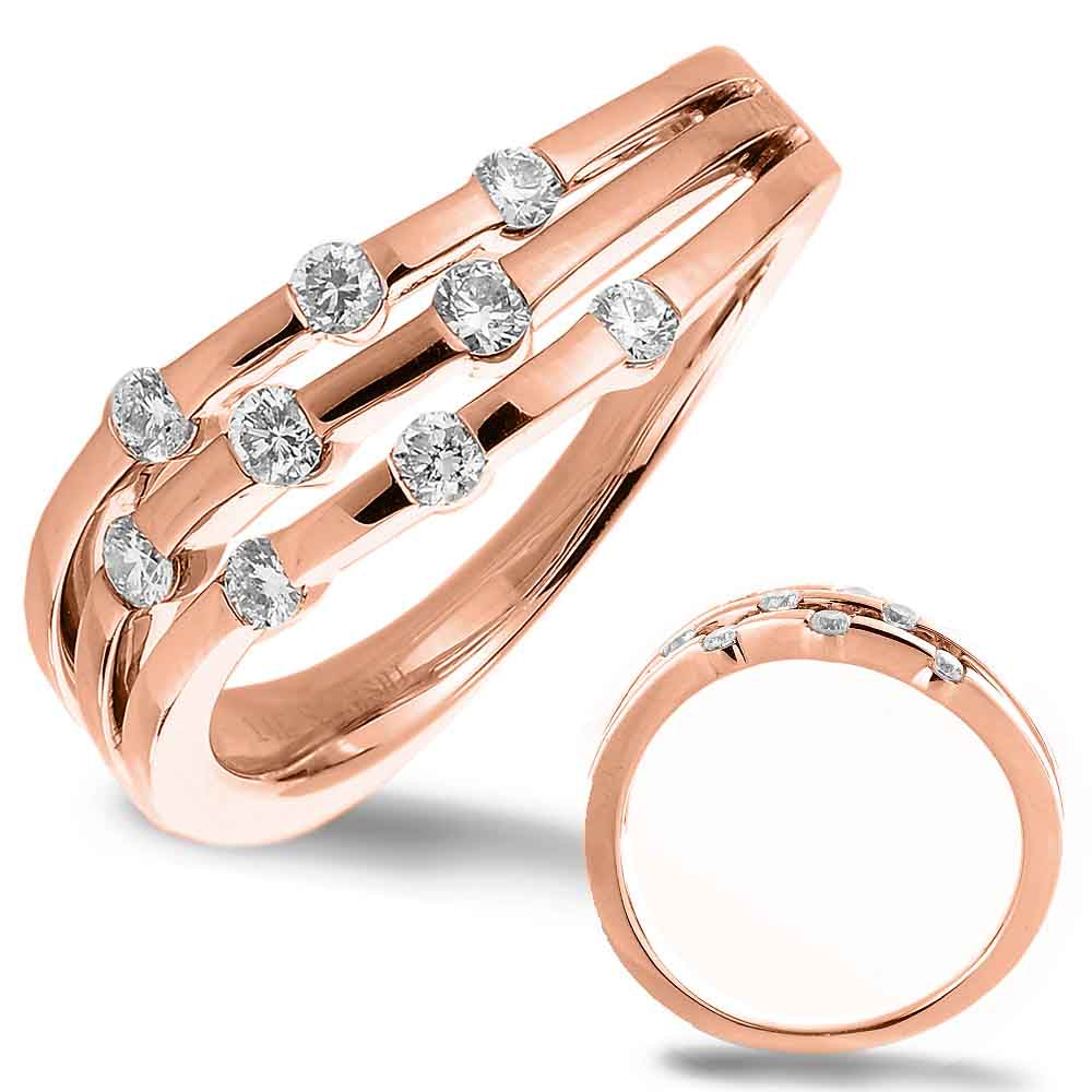 ELIE AZZI 0.31 ctw. ROSE GOLD DIAMOND RING D4342RG