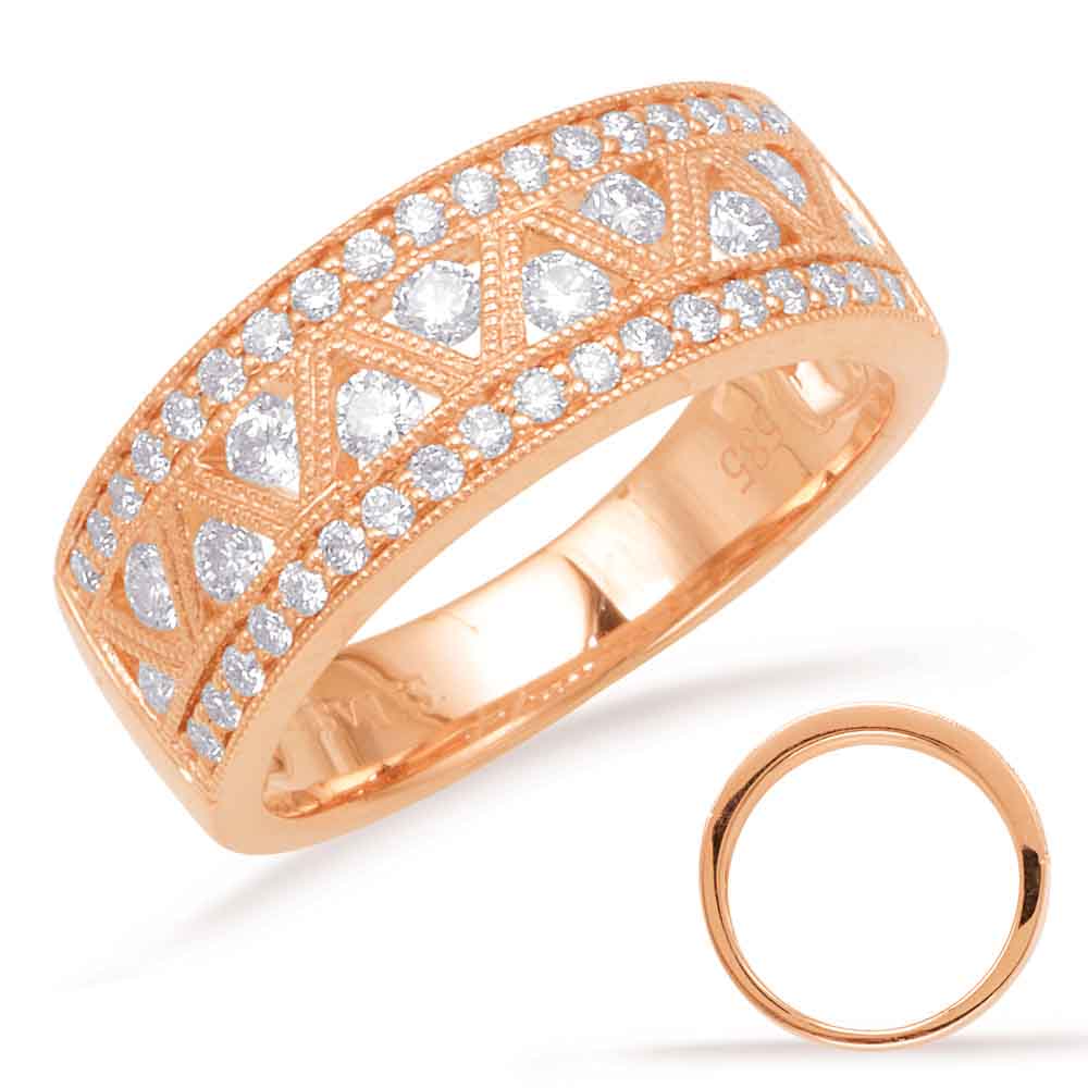 ELIE AZZI 0.60 ctw. ROSE GOLD DIAMOND BAND D4346RG