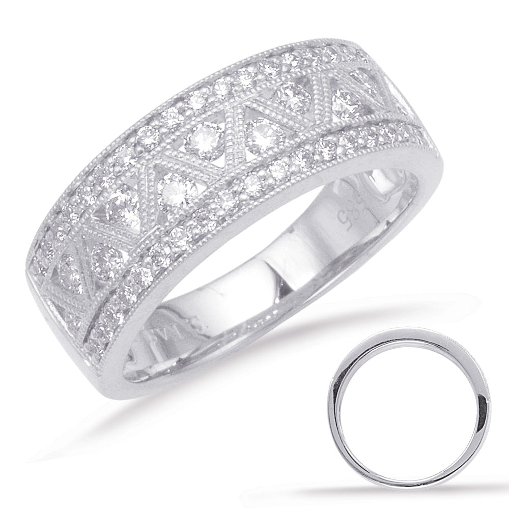 ELIE AZZI 0.60 ctw. WHITE GOLD DIAMOND BAND D4346WG
