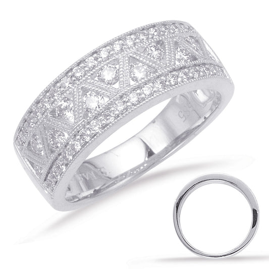 ELIE AZZI 0.60 ctw. WHITE GOLD DIAMOND BAND D4346WG