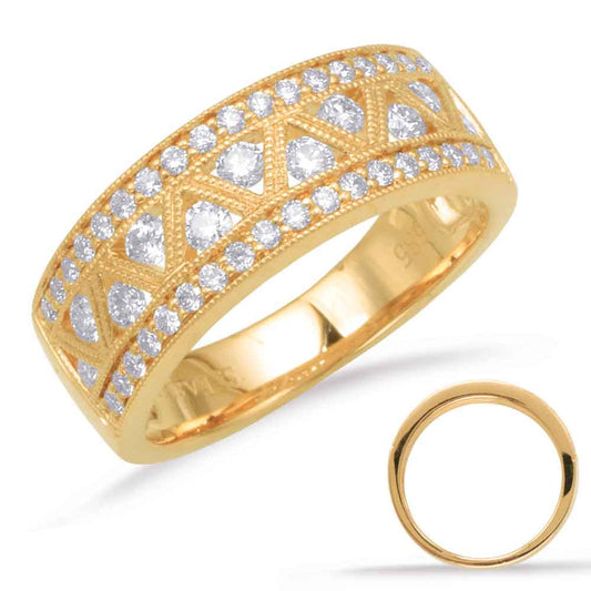ELIE AZZI 0.60 ctw. YELLOW GOLD DIAMOND BAND D4346YG