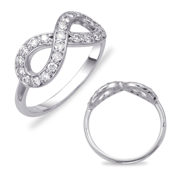 ELIE AZZI 0.42 ctw. WHITE GOLD INFINITY SIGN RING D4358WG
